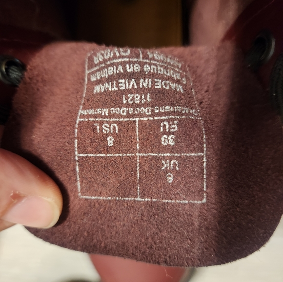 Maroon Dr. Martens - Picture 3 of 4